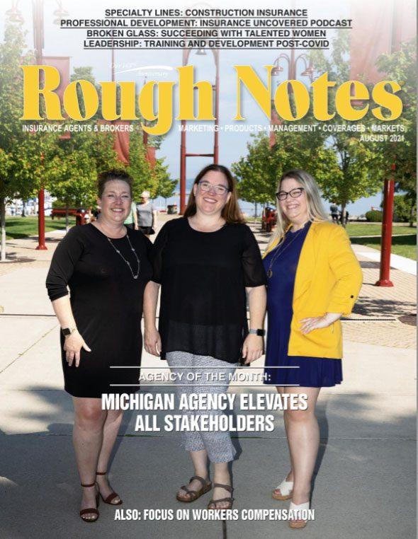 About Our Agency - Rough Notes 2021 Front Cover with Harbor Brenn Insurance Staff